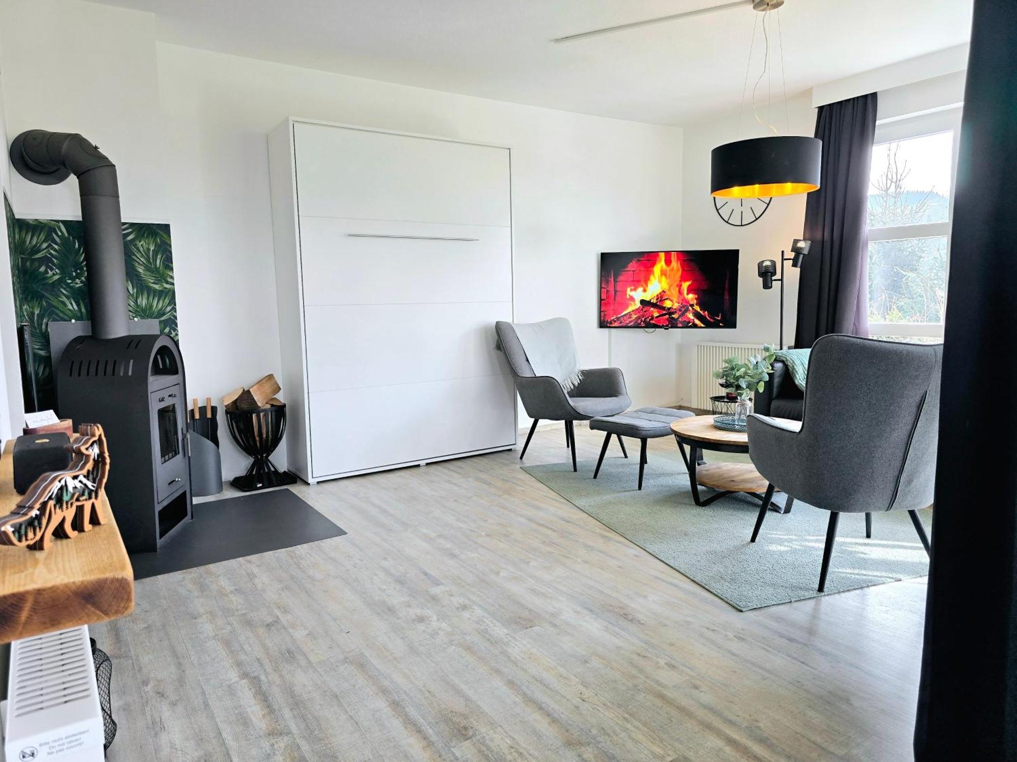 Ferienwohnung Fuchsbau Mit Kamin & Terrasse & Hunde 温特贝格 外观 照片
