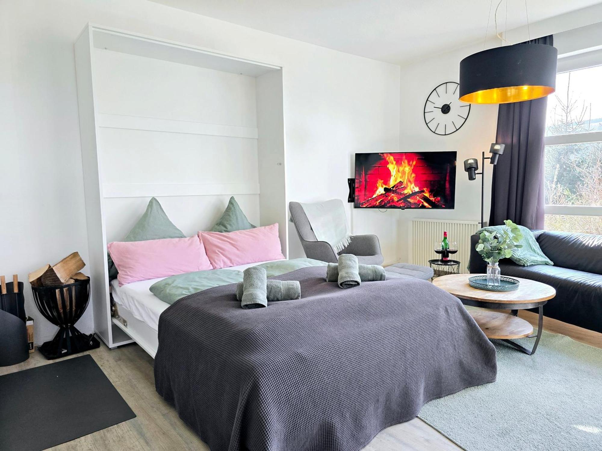 Ferienwohnung Fuchsbau Mit Kamin & Terrasse & Hunde 温特贝格 外观 照片